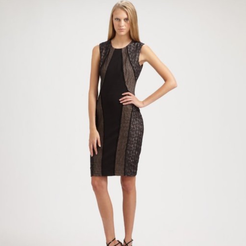 BCBG black Jazelle lace dress - worn once